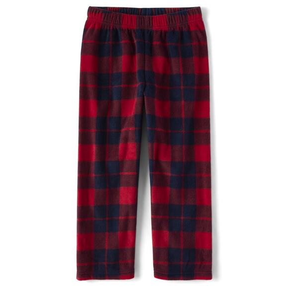 NWT The Children's Place Boys Plaid Fleece Pajama Pants,blue/Red -Size L(10/12) - Picture 1 of 1